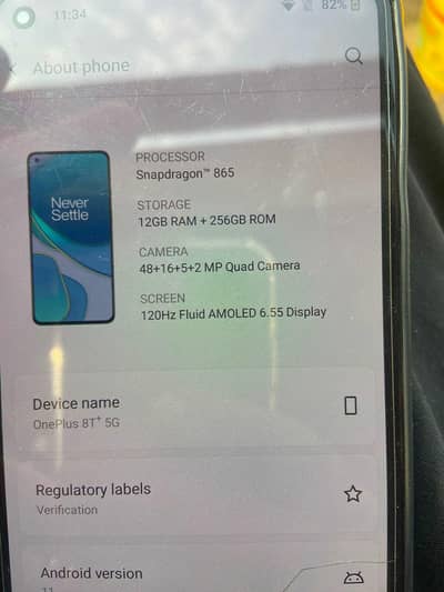 One Plus 8T+ 5G Gaming