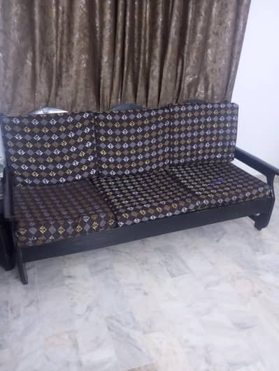 wood sofa set 3 seater and 2 seater