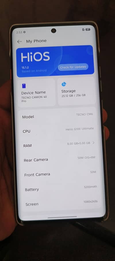 Tecno camon 40 pro plus