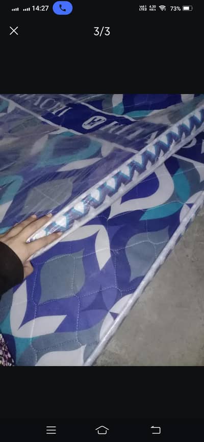 double charpaii for sale 2 single mattress new condition both things