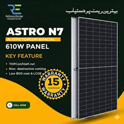 ASTRONERGY 610 WATT BIFACIAL