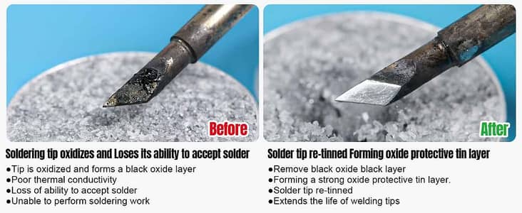 Solder Iron Tip Refresher | Remove Tip Corrosion, Instant Tip Refresh