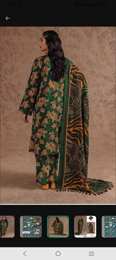 women khaddar suit latest design in stitched