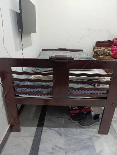 Wooden Single Bed