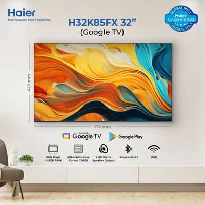 New Smart Tv LED For Sale Latest Model 32 Inches Haier LED On Discount