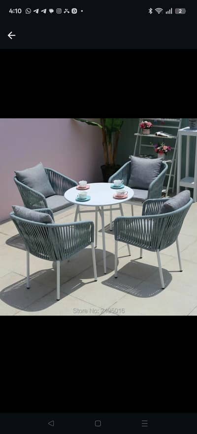 4 Seater Roop Set/Rattan sofa set/L-Shape/Outdoor Chairs/Lawn set
