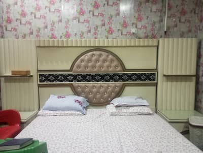 kingbed & showcase &  mirror & wardrobe