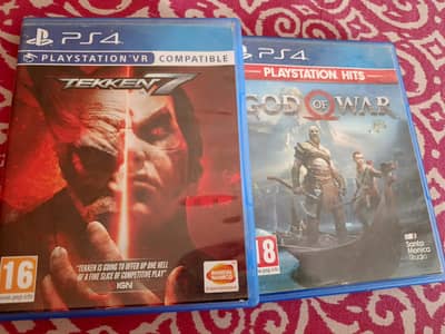 Tekken 7 and God of War Disc Ps4/ps5