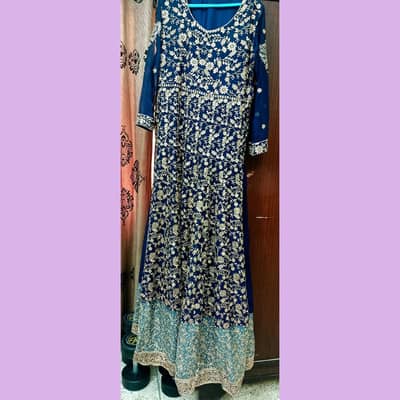 royal blue long maxi
