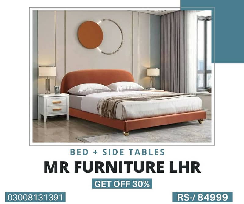 double bed/king size bed/wooden bed/bed dressing/shesham wooden bed 3