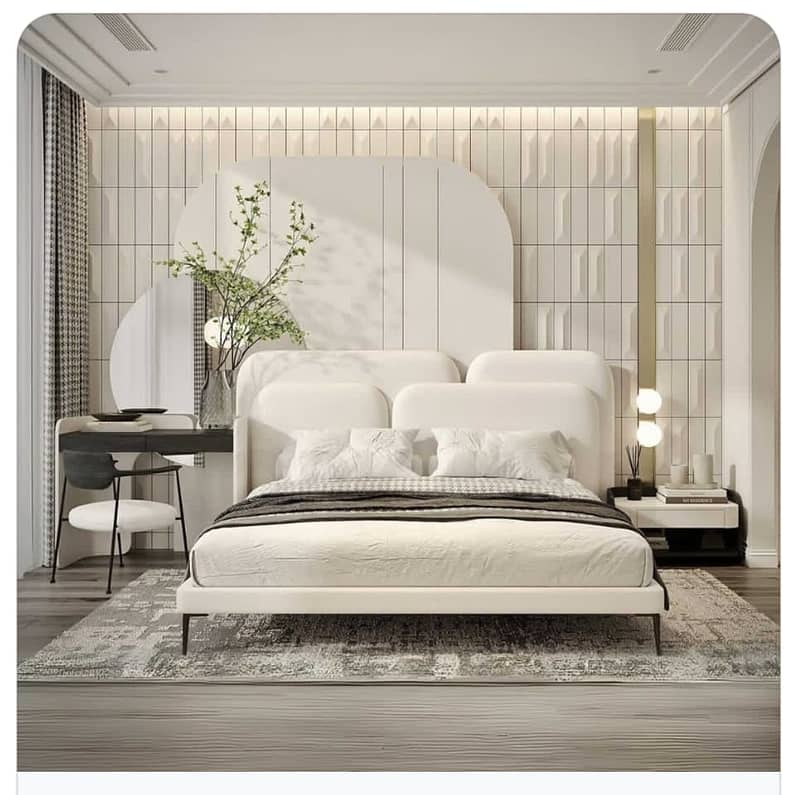 double bed/king size bed/wooden bed/bed dressing/shesham wooden bed 13