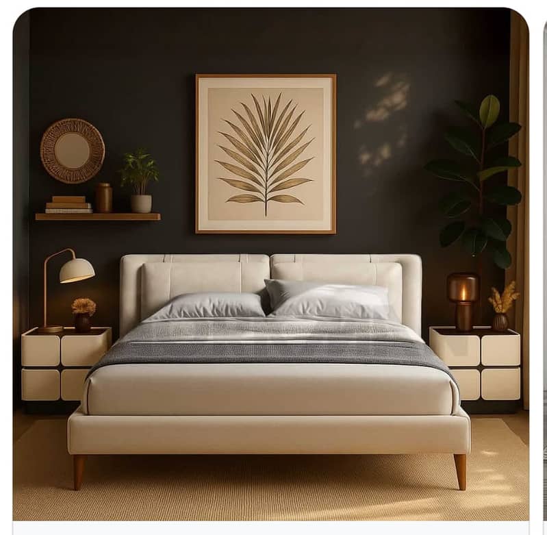 double bed/king size bed/wooden bed/bed dressing/shesham wooden bed 16