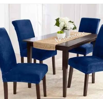 Dining Set// 6 Chiars Dining Table// Wooden Dining Top Glass