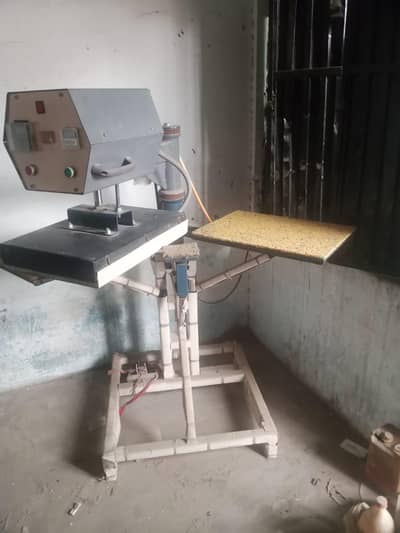 heat transfer press machine, double side with small pockets