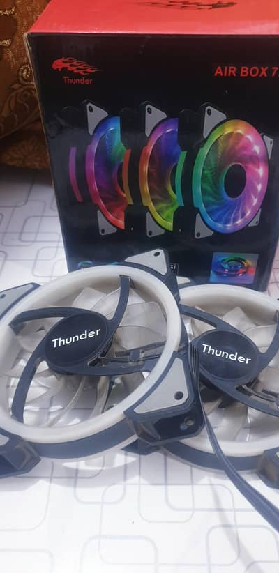used ARGB thunder original fans (no lights working)