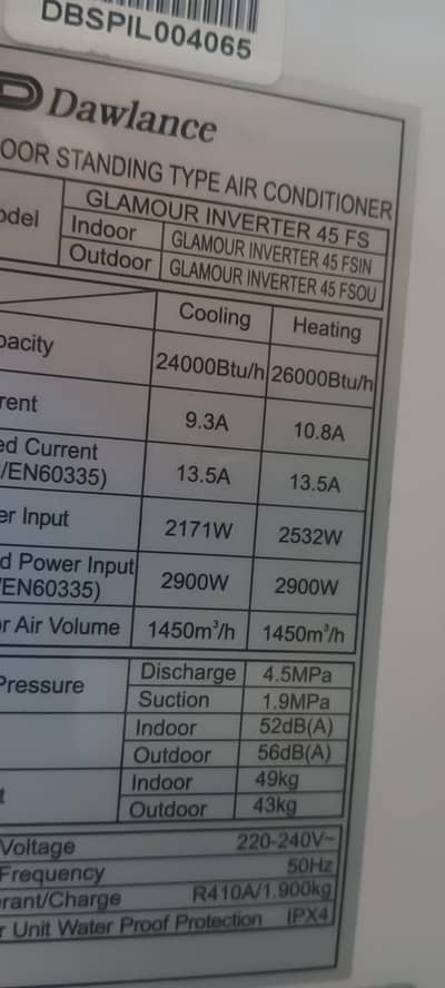 dawlance 2 ton inverter