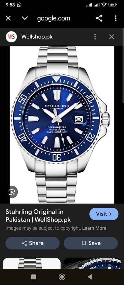 Stührling Original Depth Master Professional Blue