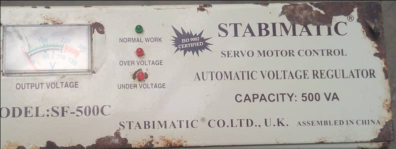 STABIMATIC Servo Motor Stabilizer