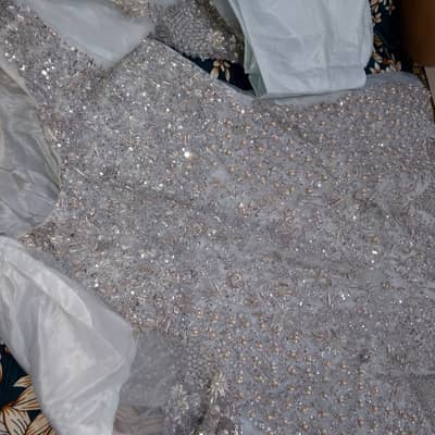 Bridal stitched walima maxi