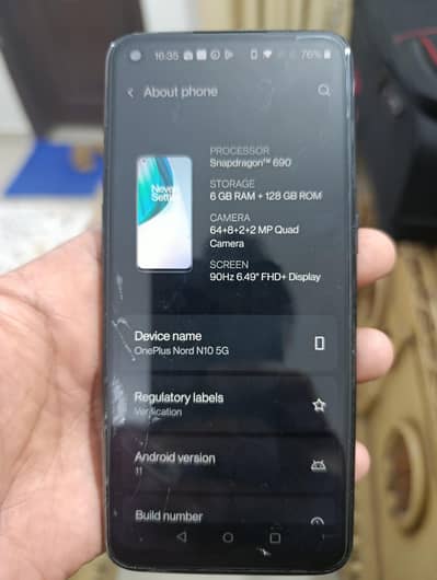 OnePlus Nord N10 6gb/128gb (Non pta)