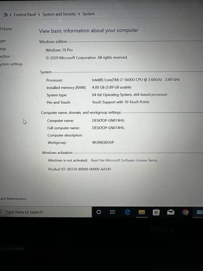 Dell i7 vpro touchscreen laptop full 10/10