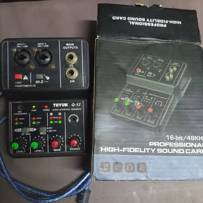 Audio interface for recording. . . Teyun Q12 for sale