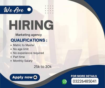 Part time job, home base job 