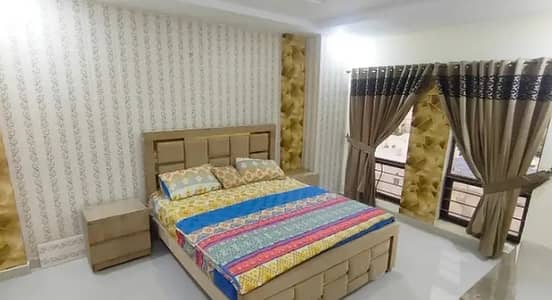 Two bedroom phr day short Time apartment available bahria twon