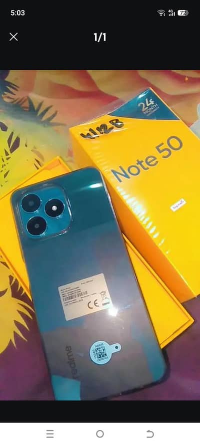 Realme Note 50 with box
