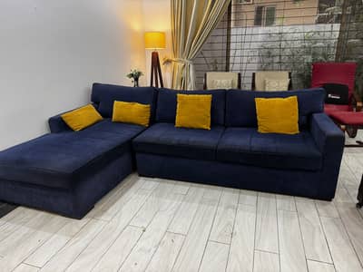 L Shaped Sofa 9 ft x 5.5 ft Interwood