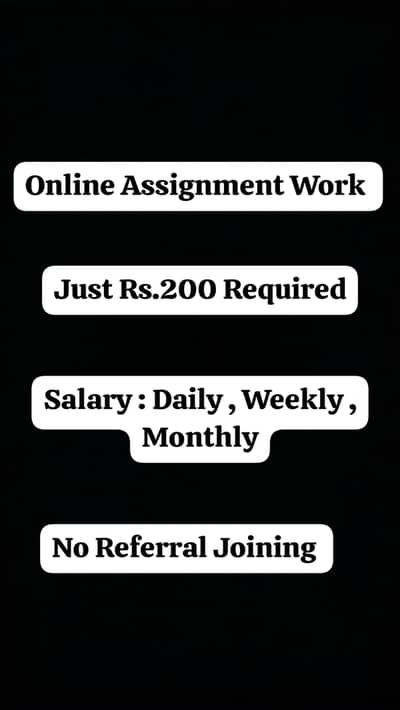 Online Assignment Work | Online Work | Without Invest Online Work