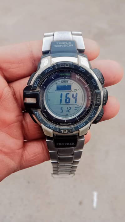 Casio Pro Trek Solar Power Compass Altimeter Watch PRG270D-7