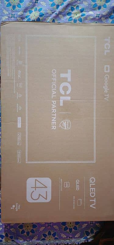 TCL 4K QLED Android TV 43 inch (Imported)