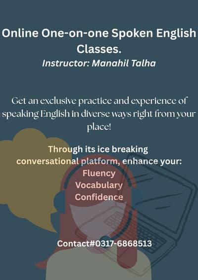 Online One-on-One Spoken English Classes/Online Ielts Practice Session
