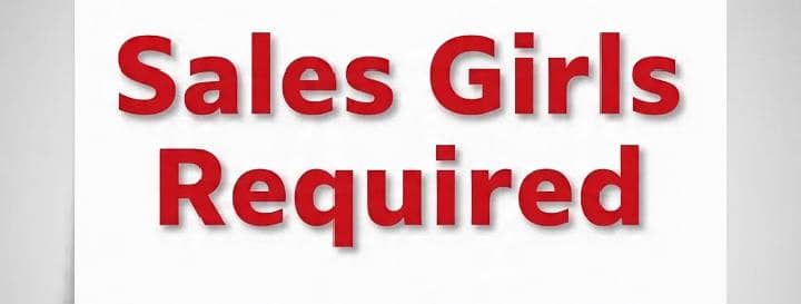 Female Sales Staff Required