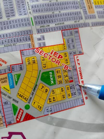 FOR SALE PLOT NO. 174 IEP TOWN Sector B