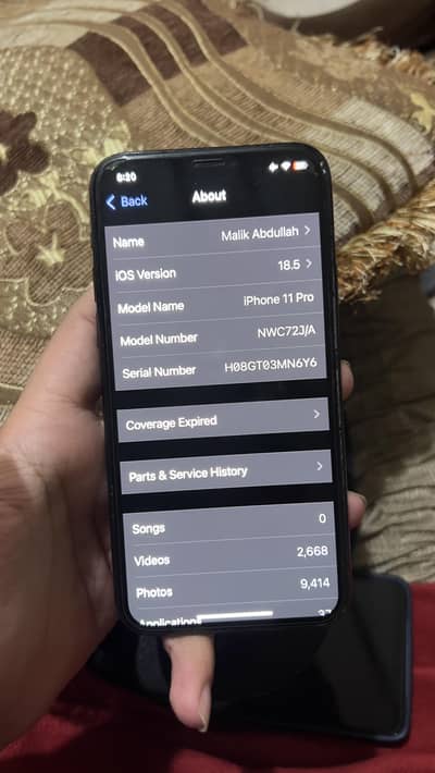 Iphone 11 pro Silver Non PTA 256 GB