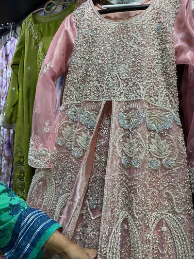 Bridal Maxi with Tail stitched with tail new Size Large