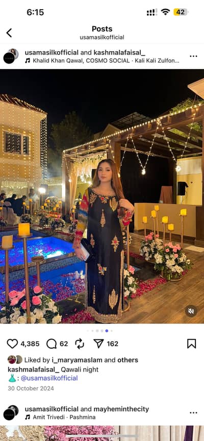 Black Formal Zari Dress