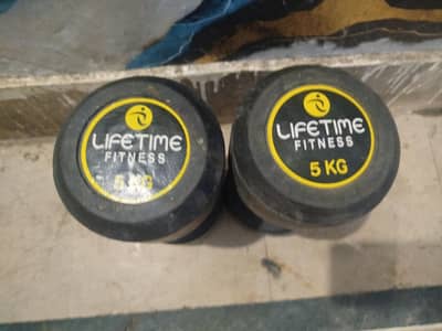 life time fitness 5kg dumbbells set