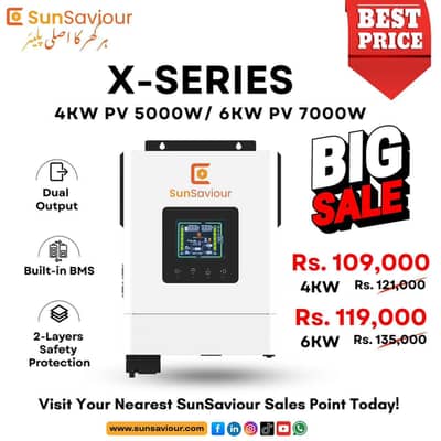 4kw, 6kw sunsaviour solar inverter