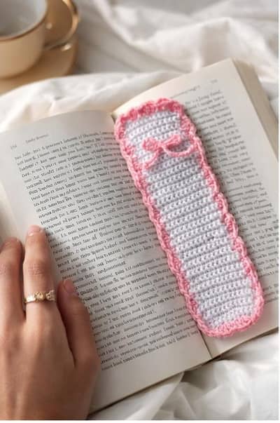 Handmade Crochet Bookmark (Washable & Durable)