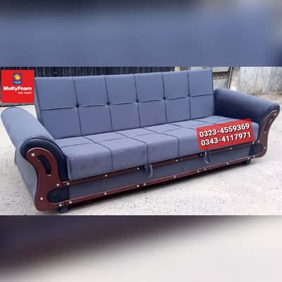 Sofa cum bed Molty double bed folding bed /Foam Mattress/Dining Table