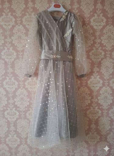 8 yr Girl Heavy Work Fancy Frock