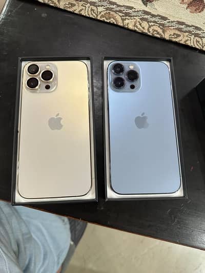 IPhone 13 Pro Max [ Sierra blue & Gold ]