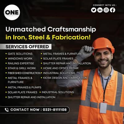 Iron & Steel Fabrication Services | Gates, Grills, Solar & Repair Work