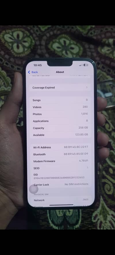 iPhone 13 pro Max PTA Approved  256GB
