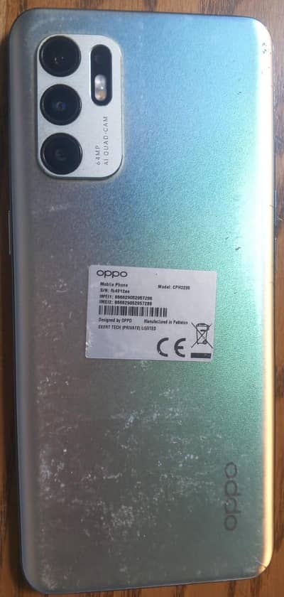 OPPO Reno 6 8GB/128GB | Clean Phone|Original charger