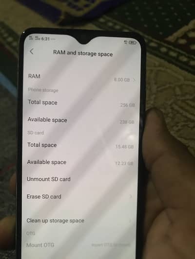 Vivo s1 256 gb memory