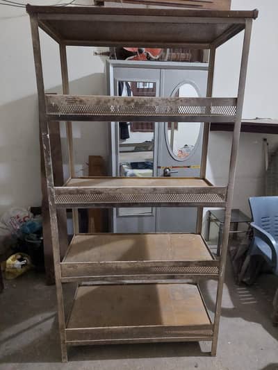 PURE STRONG IRON 5 SHELFS RACKS HEAVY IRON WEIGHT STRONG RELIABLE HEAV
